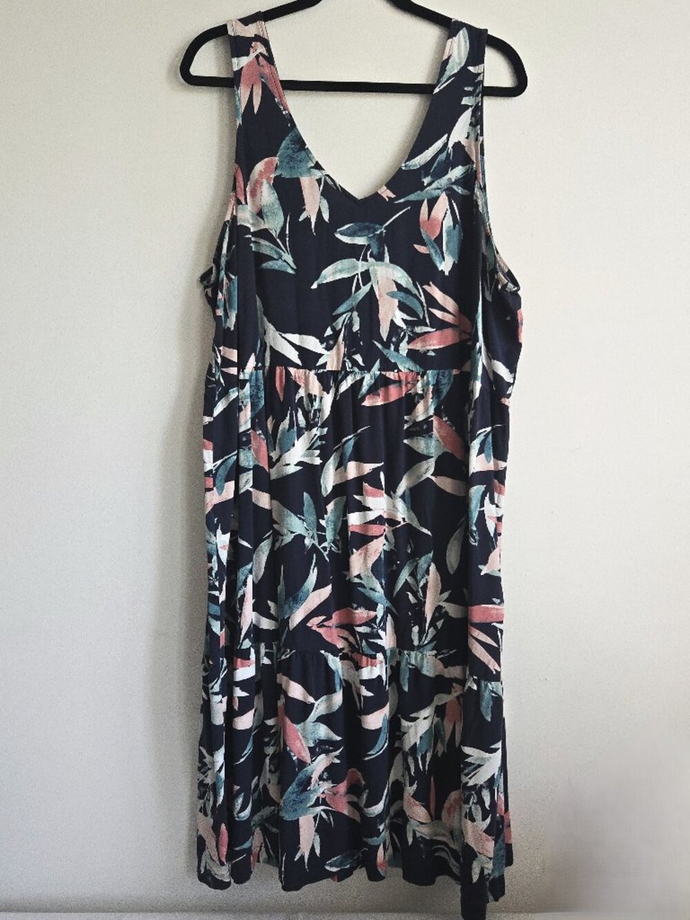 Reitmans Sleeveless Floral Tiered Ruffle Dress | Size 2X
